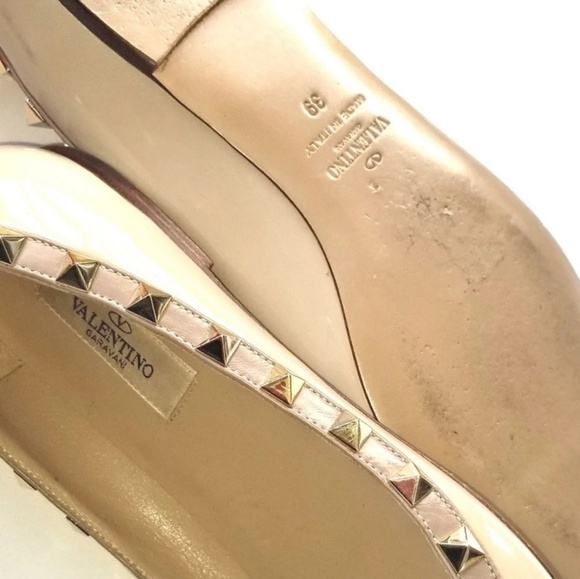 Valentino GaravaniRockstud Patent Ballet Flats - Picture 8 of 8